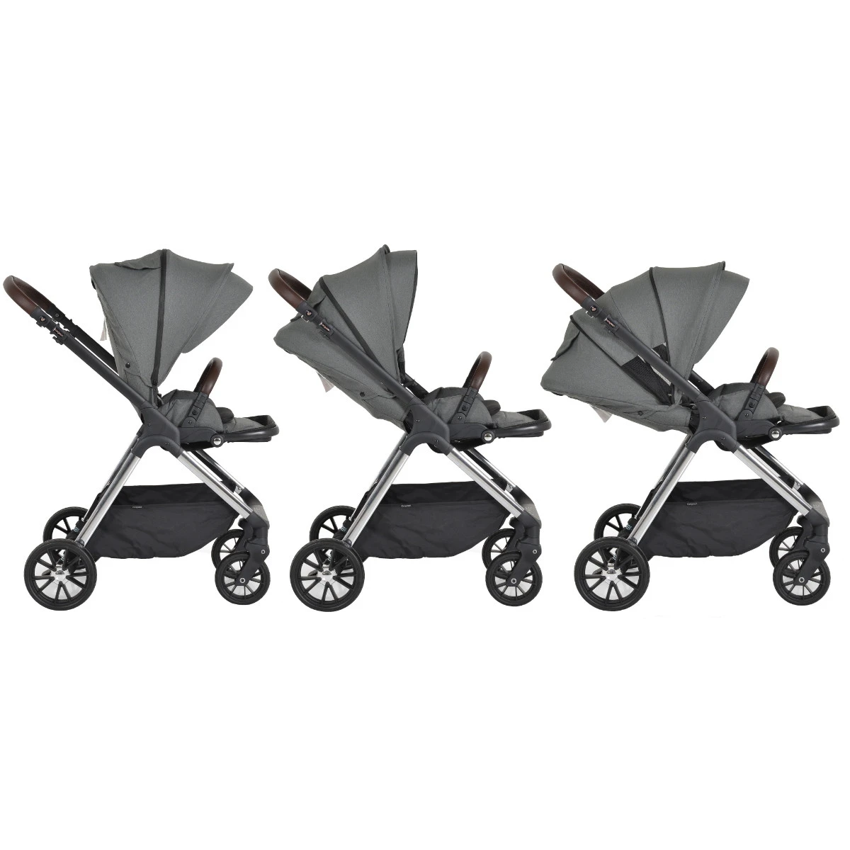Cangaroo Empire Dark Grey 3-in-1 Kinderwagen Incl. Autostoel 14 Cangaroo Empire Dark Grey 3-in-1 Kinderwagen Incl. Autostoel - Afbeelding 12