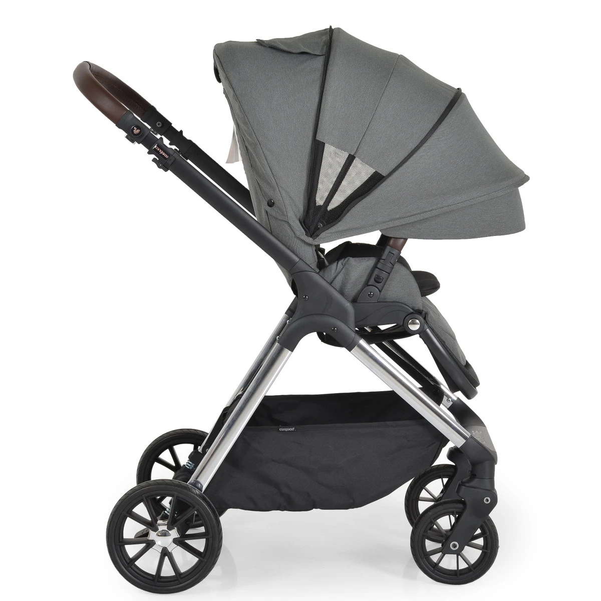 Cangaroo Empire Dark Grey 3-in-1 Kinderwagen Incl. Autostoel 15 Cangaroo Empire Dark Grey 3-in-1 Kinderwagen Incl. Autostoel - Afbeelding 13