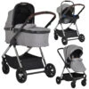 Cangaroo Empire Light Grey 3-in-1 Kinderwagen Incl. Autostoel -Dirkje || Jollein || bébé-jou Verkoopwinkel cangaroo empire light grey 3 in 1 kinderwagen incl. autostoel 1