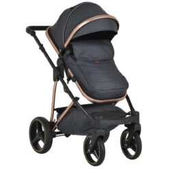 Cangaroo Florence Black 3-in-1 Kinderwagen Incl. Autostoel 109997 -Dirkje || Jollein || bébé-jou Verkoopwinkel cangaroo florence black 3 in 1 kinderwagen incl. autostoel 109997 6