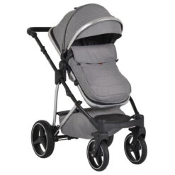 Cangaroo Florence Grey 3-in-1 Kinderwagen Incl. Autostoel 109996 -Dirkje || Jollein || bébé-jou Verkoopwinkel cangaroo florence grey 3 in 1 kinderwagen incl. autostoel 109996 6
