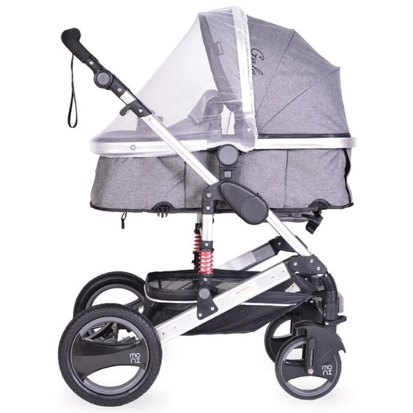 Cangaroo Gala Dark Grey/Silver 3-in-1 Combi Kinderwagen Incl. Autostoel. - Afbeelding 4