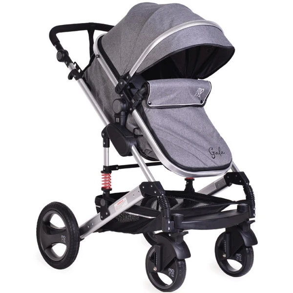 Cangaroo Gala Dark Grey/Silver 3-in-1 Combi Kinderwagen Incl. Autostoel. - Afbeelding 5