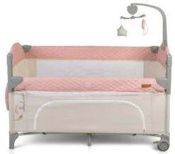 Cangaroo Indiana Pink Campingbed 12 Cangaroo Indiana Pink Campingbed -Dirkje || Jollein || bébé-jou Verkoopwinkel cangaroo indiana pink campingbed 3