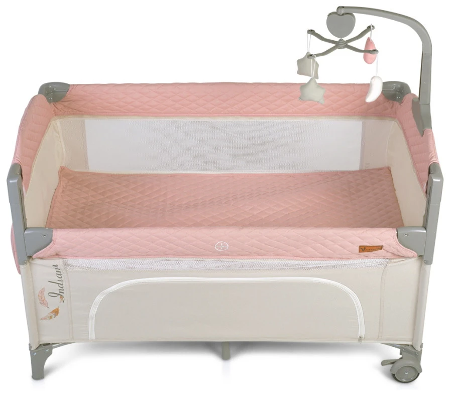 Cangaroo Indiana Pink Campingbed 6 Cangaroo Indiana Pink Campingbed - Afbeelding 4
