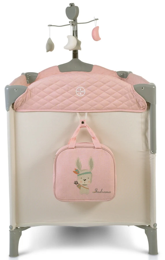 Cangaroo Indiana Pink Campingbed 8 Cangaroo Indiana Pink Campingbed - Afbeelding 6