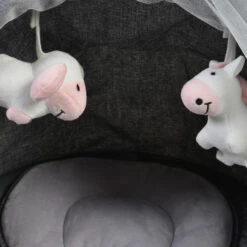 Cangaroo ISwing Light Grey Babyschommel 8116 24 Cangaroo ISwing Light Grey Babyschommel 8116 -Dirkje || Jollein || bébé-jou Verkoopwinkel cangaroo iswing babyschommel knuffels 1