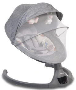 Cangaroo ISwing Dark Grey Babyschommel 8109 -Dirkje || Jollein || bébé-jou Verkoopwinkel cangaroo iswing dark grey babyschommel 8109 2