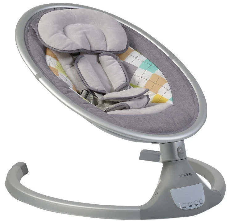 Cangaroo ISwing Light Grey Babyschommel 8116 4 Cangaroo ISwing Light Grey Babyschommel 8116 - Afbeelding 2