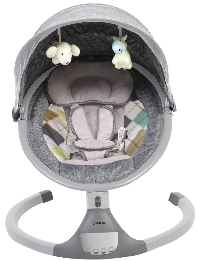 Cangaroo ISwing Light Grey Babyschommel 8116 3 Cangaroo ISwing Light Grey Babyschommel 8116
