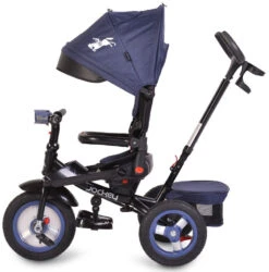 Cangaroo Jockey Trike Beige Stars Driewieler Met Duwstang En Zonnekap -Dirkje || Jollein || bébé-jou Verkoopwinkel cangaroo jockey trike driewieler met duwstang en zonnekap 33 1