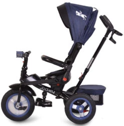 Cangaroo Jockey Trike Grey Stars Driewieler Met Duwstang En Zonnekap -Dirkje || Jollein || bébé-jou Verkoopwinkel cangaroo jockey trike driewieler met duwstang en zonnekap 35