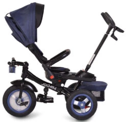 Cangaroo Jockey Trike Beige Stars Driewieler Met Duwstang En Zonnekap -Dirkje || Jollein || bébé-jou Verkoopwinkel cangaroo jockey trike driewieler met duwstang en zonnekap 37 1