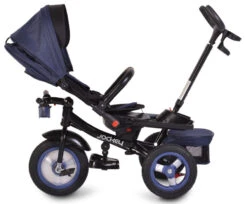 Cangaroo Jockey Trike Beige Stars Driewieler Met Duwstang En Zonnekap -Dirkje || Jollein || bébé-jou Verkoopwinkel cangaroo jockey trike driewieler met duwstang en zonnekap 38 1