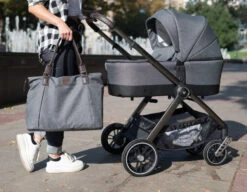 Cangaroo Macan Grey 3-in-1 Combi Kinderwagen Incl. Autostoel 2819 -Dirkje || Jollein || bébé-jou Verkoopwinkel cangaroo macan 3 in 1 combi kinderwagen incl. autostoel 2819 3 3 1