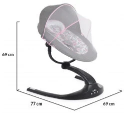 Cangaroo Meira Roze Babyschommel 109165 -Dirkje || Jollein || bébé-jou Verkoopwinkel cangaroo meira roze babyschommel 109165 9