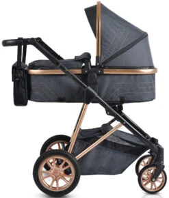 Cangaroo Midas Black 3-in-1 Combi Kinderwagen Incl. Autostoel -Dirkje || Jollein || bébé-jou Verkoopwinkel cangaroo midas black 3 in 1 combi kinderwagen incl. autostoel 2