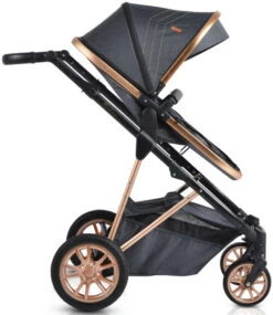Cangaroo Midas Black 3-in-1 Combi Kinderwagen Incl. Autostoel -Dirkje || Jollein || bébé-jou Verkoopwinkel cangaroo midas black 3 in 1 combi kinderwagen incl. autostoel 5