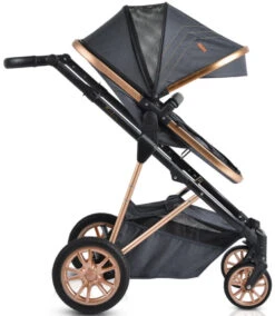 Cangaroo Midas Black 3-in-1 Combi Kinderwagen Incl. Autostoel -Dirkje || Jollein || bébé-jou Verkoopwinkel cangaroo midas black 3 in 1 combi kinderwagen incl. autostoel 7