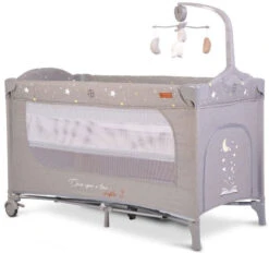 Cangaroo Once Upon A Time 3 Grey Campingbed Met Aankleedvlak -Dirkje || Jollein || bébé-jou Verkoopwinkel cangaroo once upon a time 3 grey campingbed met aankleedvlak 1