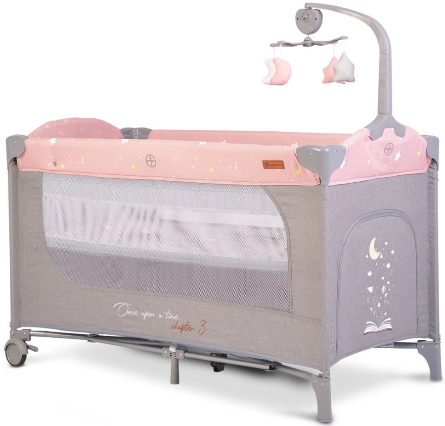 Cangaroo Once Upon A Time 3 Pink Campingbed Met Aankleedvlak 4 Cangaroo Once Upon A Time 3 Pink Campingbed Met Aankleedvlak - Afbeelding 2