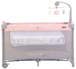 Cangaroo Once Upon A Time 2 Pink Campingbed -Dirkje || Jollein || bébé-jou Verkoopwinkel cangaroo once upon a time pink campingbed 1