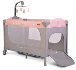 Cangaroo Once Upon A Time 2 Pink Campingbed -Dirkje || Jollein || bébé-jou Verkoopwinkel cangaroo once upon a time pink campingbed 3