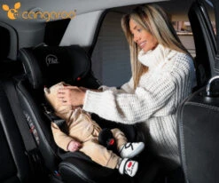 Cangaroo Pilot Light Grey Leather SPS Isofix 360° 0-36 Kg Autostoel Met Zonnekap -Dirkje || Jollein || bébé-jou Verkoopwinkel cangaroo pilot isofix 360 autostoel 0 36 kg 3