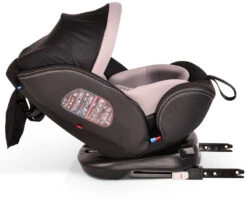 Cangaroo Pilot Light Grey Leather SPS Isofix 360° 0-36 Kg Autostoel Met Zonnekap -Dirkje || Jollein || bébé-jou Verkoopwinkel cangaroo pilot light grey leather sps isofix 360 0 36 kg autostoel met zonnekap 14
