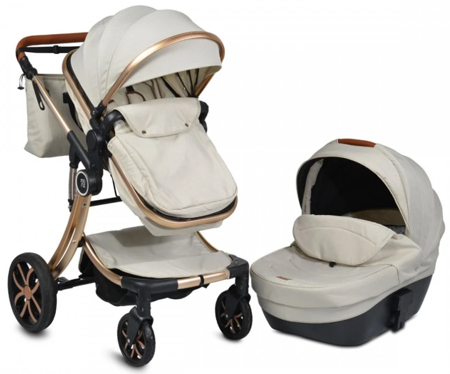 Cangaroo Polly Beige 3-in-1 Combi Kinderwagen Incl. Autostoel 7 Cangaroo Polly Beige 3-in-1 Combi Kinderwagen Incl. Autostoel - Afbeelding 5