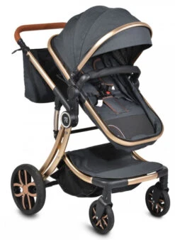 Cangaroo Polly Black 3-in-1 Combi Kinderwagen Incl. Autostoel -Dirkje || Jollein || bébé-jou Verkoopwinkel cangaroo polly black 3 in 1 combi kinderwagen incl. autostoel 3