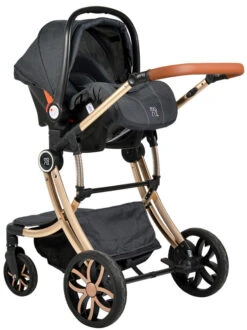 Cangaroo Polly Black 3-in-1 Combi Kinderwagen Incl. Autostoel -Dirkje || Jollein || bébé-jou Verkoopwinkel cangaroo polly black 3 in 1 combi kinderwagen incl. autostoel 4