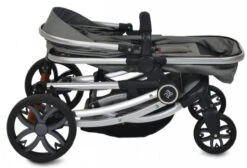 Cangaroo Polly Black 3-in-1 Combi Kinderwagen Incl. Autostoel -Dirkje || Jollein || bébé-jou Verkoopwinkel cangaroo polly grey 3 in 1 combi kinderwagen incl. autostoel 7 1