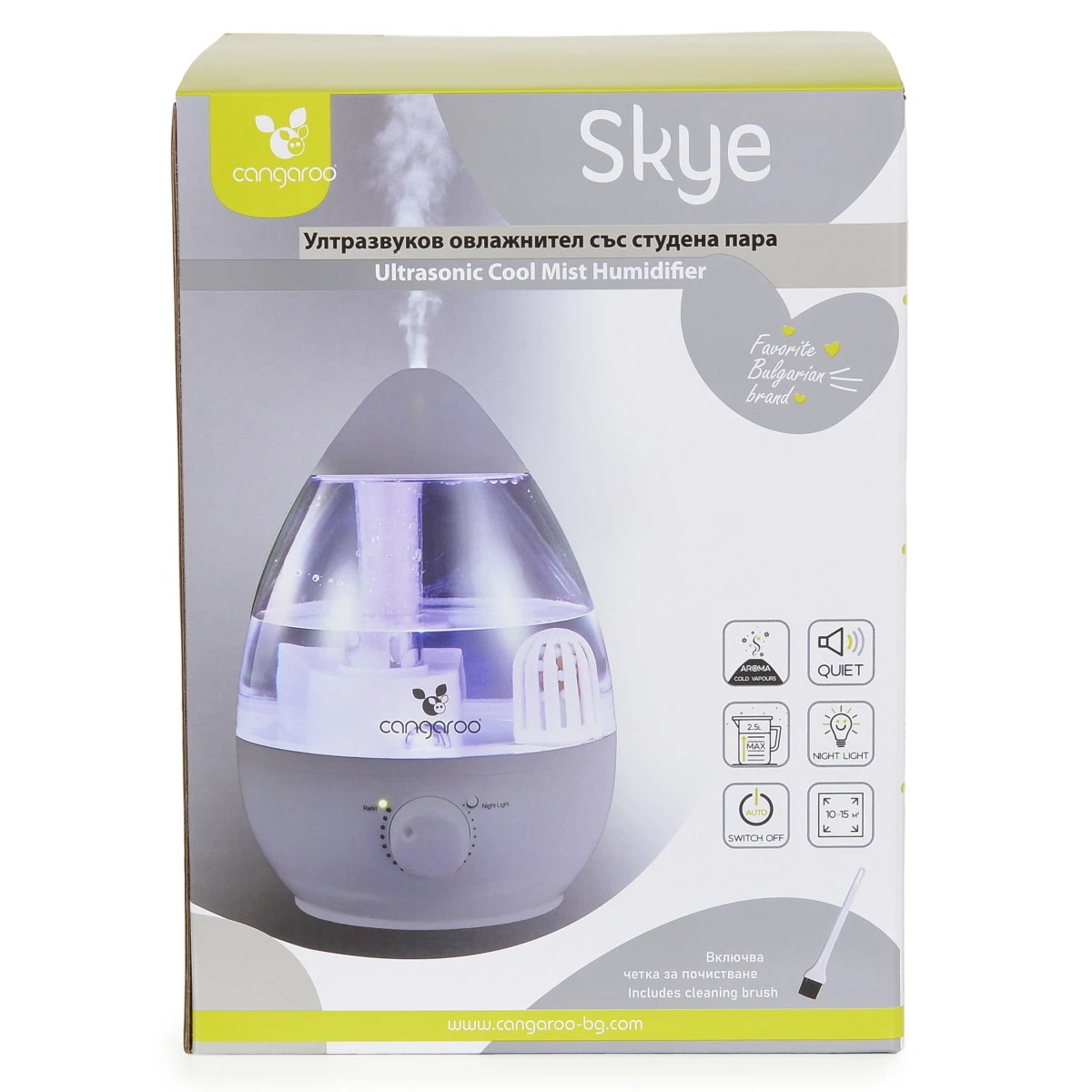 Cangaroo Skye Nature Ultrasonic Cool Mist Luchtbevochtiger 109590 6 Cangaroo Skye Nature Ultrasonic Cool Mist Luchtbevochtiger 109590 - Afbeelding 4