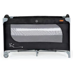 Cangaroo Skyglow 2 Black Campingbed Incl. Bodemverhoger -Dirkje || Jollein || bébé-jou Verkoopwinkel cangaroo skyglow 2 black campingbed 2