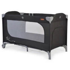 Cangaroo Skyglow 2 Black Campingbed Incl. Bodemverhoger -Dirkje || Jollein || bébé-jou Verkoopwinkel cangaroo skyglow 2 black campingbed 3