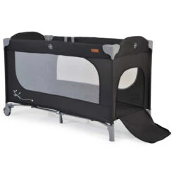 Cangaroo Skyglow 2 Black Campingbed Incl. Bodemverhoger -Dirkje || Jollein || bébé-jou Verkoopwinkel cangaroo skyglow 2 black campingbed 4