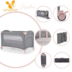 Cangaroo Skyglow 2 Pink Campingbed Incl. Bodemverhoger 21 Cangaroo Skyglow 2 Pink Campingbed Incl. Bodemverhoger -Dirkje || Jollein || bébé-jou Verkoopwinkel cangaroo skyglow 2 pink campingbed 10