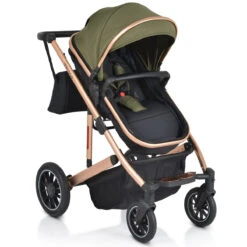 Cangaroo Thira Green 3-in-1 Combi Kinderwagen Incl. Autostoel -Dirkje || Jollein || bébé-jou Verkoopwinkel cangaroo thira green 3 in 1 combi kinderwagen 8
