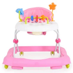 Cangaroo Walker Eko Pink Loopstoeltje -Dirkje || Jollein || bébé-jou Verkoopwinkel cangaroo walker eko pink loopstoeltje 2