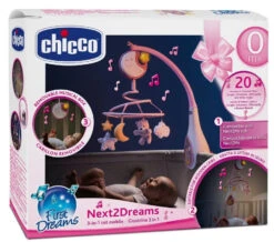 Chicco Next2Me Dreams Pink Muziekmobiel C07627.10 -Dirkje || Jollein || bébé-jou Verkoopwinkel chicco next2dreams baby roze muziekmobiel 4 1