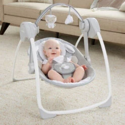 Bright Starts Ingenuity Comfort2Go Portable Swing Cuddle Lamb Babyschommel K12184 -Dirkje || Jollein || bébé-jou Verkoopwinkel cuddle lamb babyschommel7