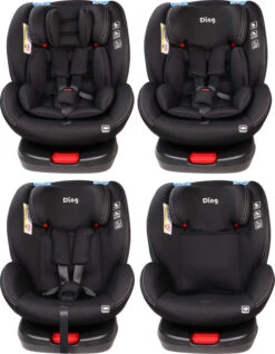 Ding Cruz Black 360° Isofix Autostoel 0-36kg DI-101919 -Dirkje || Jollein || bébé-jou Verkoopwinkel di 101919 ding cruz black 4options 1