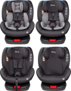 Ding Cruz Dark Grey 360° Isofix Autostoel 0-36kg DI-101920 -Dirkje || Jollein || bébé-jou Verkoopwinkel di 101920 ding cruz dark grey 4options