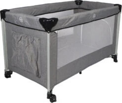 Ding Stripe Grey Melange Deluxe Campingbed DI-271804 20 Ding Stripe Grey Melange Deluxe Campingbed DI-271804 -Dirkje || Jollein || bébé-jou Verkoopwinkel ding campingbed deluxe grey 1e aanzicht vakk