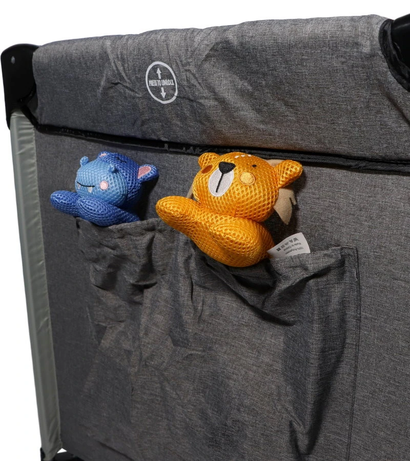 Ding Stripe Grey Melange Deluxe Campingbed DI-271804 15 Ding Stripe Grey Melange Deluxe Campingbed DI-271804 - Afbeelding 13