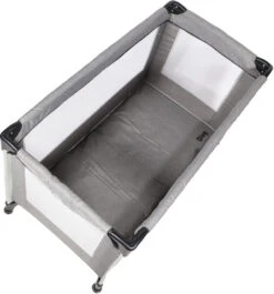 Ding Stripe Grey Melange Campingbed DI-271803 11 Ding Stripe Grey Melange Campingbed DI-271803 -Dirkje || Jollein || bébé-jou Verkoopwinkel ding campingbed grey bovenkantk