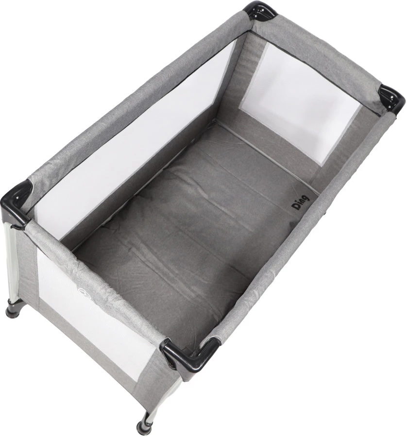 Ding Stripe Grey Melange Campingbed DI-271803 5 Ding Stripe Grey Melange Campingbed DI-271803 - Afbeelding 3