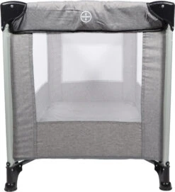 Ding Stripe Grey Melange Campingbed DI-271803 12 Ding Stripe Grey Melange Campingbed DI-271803 -Dirkje || Jollein || bébé-jou Verkoopwinkel ding campingbed grey zijkantk