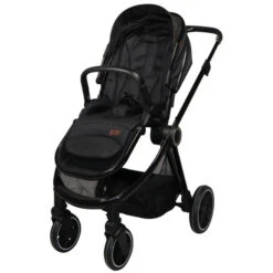 Ding Fenix Black/Black 3-in-1 Combi Kinderwagen Incl. Autostoel -Dirkje || Jollein || bébé-jou Verkoopwinkel ding fenix black kinderwagen1 1 1
